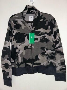 Flint Park Women’s Court Jacket In Black Camo Medium NWT